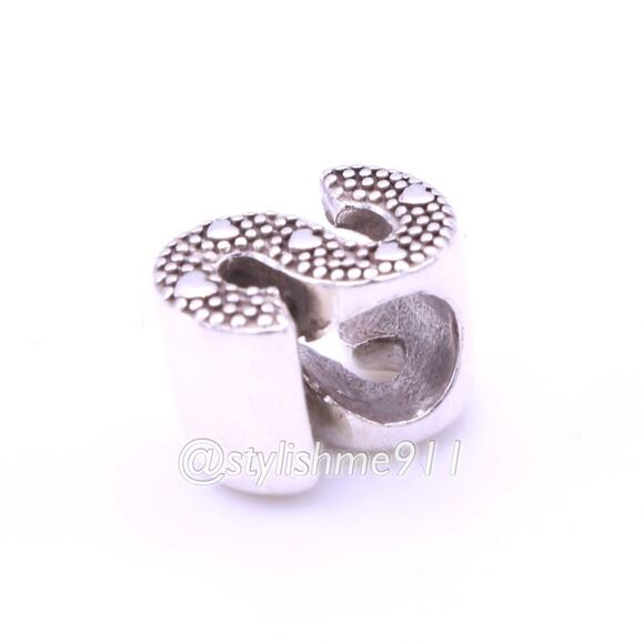 Authentic PANDORA Open Letter S Charm - Picture 9 of 10
